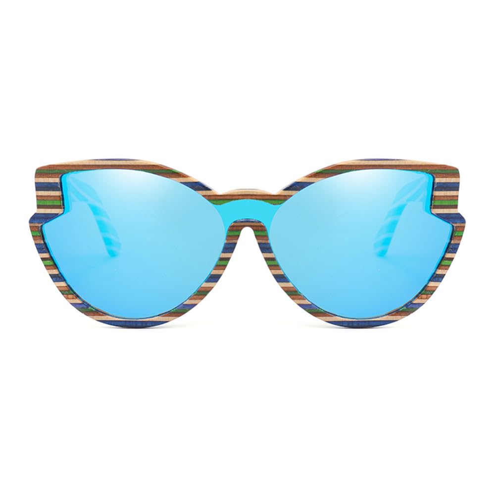 Design Holz Polarisierte Sonnenbrille für Damen und Herren Mode