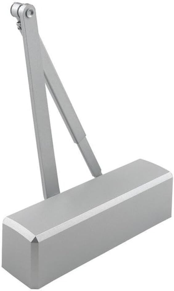 Manual, Hydraulic, Stanley QDC 300, Door Closer, Standard Duty Interior and Exterior, Gray - 1 Each