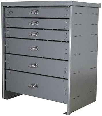 Stellar 30286, 6 Drawer Heavy-Duty Steel Toolbox- 30.5"H x 26"W x 16.75"D