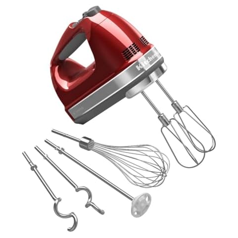KitchenAid 9-Speed Hand Mixer - Candy Apple Red Cover