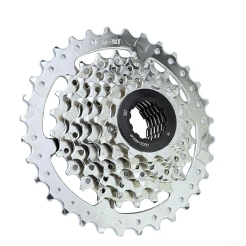 Casete MTB de 7 velocidades con contratuerca 12-28T o 12-32T mecanizado de precisión para un acoplamiento fiable de la cadena en para HG Freehub (12-32T)