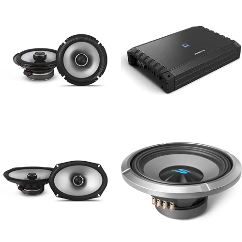 Alpine S2-A55V S-Series Class-D 5-Channel Amplifier, Hi-Res Certified, 40W x 4 + 200W x 1 @ 4 ?, 60W x 4 +300W x 1 @ 2 ? w/ S2-S69, S2-S65 & S2-W12D4 12