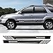 2 pièces Autocollants de Voiture Autocollants Jupe latérale Rayures réfléchissant Auto Vinyle décoration Films Accessoires de Porte, pour Kia Sportage 3 4 QL