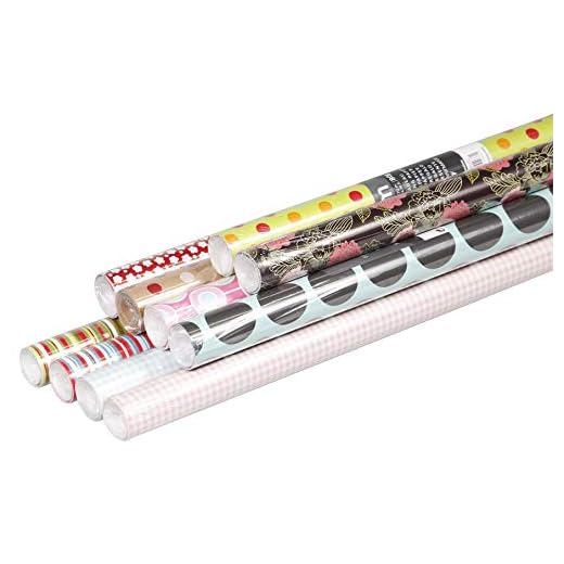 Clairefontaine 211425AMZC – Caja de 10 rollos de papel de regalo Excellia 2mx0m70, motivos surtidos al azar, 80 g