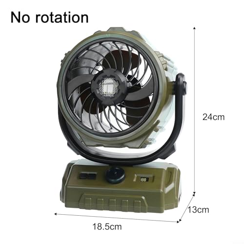 Ventilador portátil con batería de 6000 mAh para refrescar tiendas 4