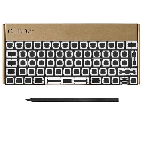 CTBDZ Teclas de teclado de repuesto con bisagras de mariposa para MacBook Pro Retina de 13 pulgadas / 15 pulgadas A1706 A1707 2016 2017 años, MacBook Retina de 12 pulgadas A1534 2017 año