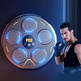 【Intelligente Sensoren & Beleuchtung】 Die Musical Boxing Machine ist mit intelligenten Sensoren ausgestattet, die sich mit dem Rhythmus der Musik synchronisieren und über dynamische Beleuchtung Feedback geben. Die blinkenden Lichter bewegen sich zufällig, wenn Sie zuschlagen, und fordern Ihre Reaktionsfähigkeiten heraus, was Ihr Training angenehmer macht.