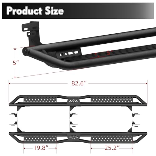 Estribos Laterales para Dodge Ram 1500-3500 5 pulgadas miniatura 2