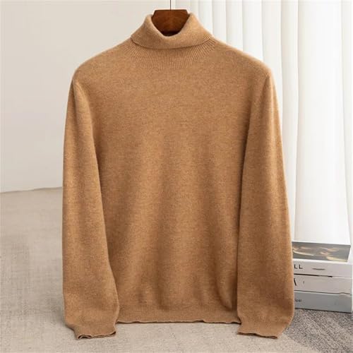 Men’S Wool Turtleneck Pullover Sweater Casual Long Sleeve Warm Knit Jumper Tops2