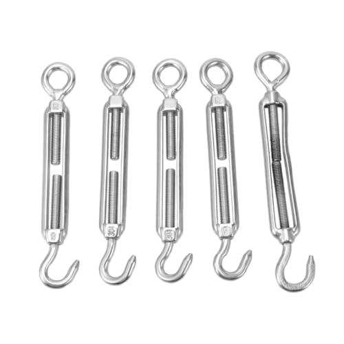5 Piezas Tensores para Cable de Cable de Acero Inoxidable M5 Tipo Ojal miniatura 1