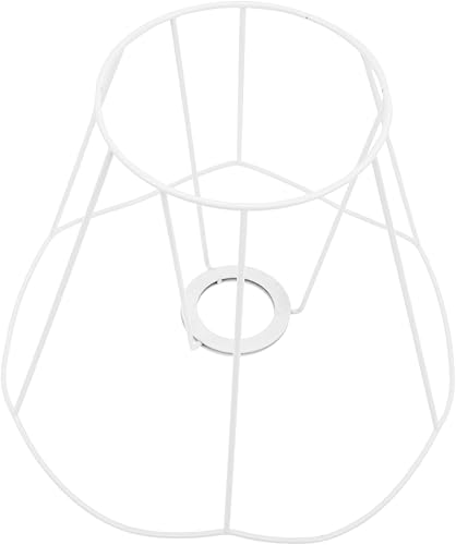 DOITOOL Pantalla de lámpara de alambre pequeña vintage marco de hierro para iluminación de bricolaje Anillo de pantalla