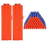 2 Stücke Soft Bullet Magazin für 18 Darts und 50er Nerf Darts für Nerf N-Strike Elite