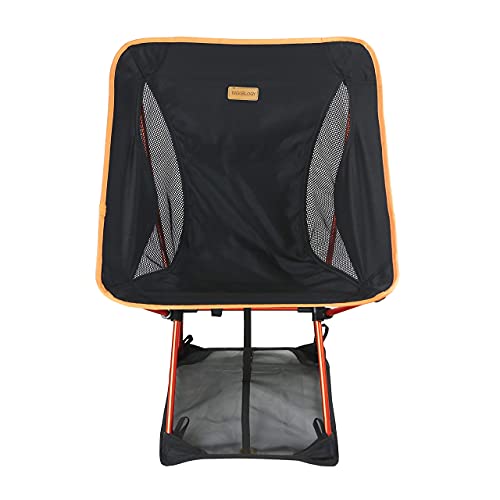 TREKOLOGY Chaise de Camping Pliante Ultra Légère YIZI GO (Noir) & Tapis de Sol Anti-Enfoncement – Confort Portable pour Plage, Camping, Pêche & Pique-Nique