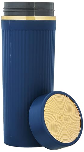 Image of Asian Brighto 500ml Insulated Thermosteel Flask | Hot Drink Coffee & Tea Water Bottle for Winter & Office | 6-Hour Heat Retention | Leakproof & BPA Free Christmas Gifting Travel Mug (Blue)