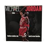 2026 MICHAEL JORDAN 11” X 11” 16 Month Wall Calendar 11” X 22” Open