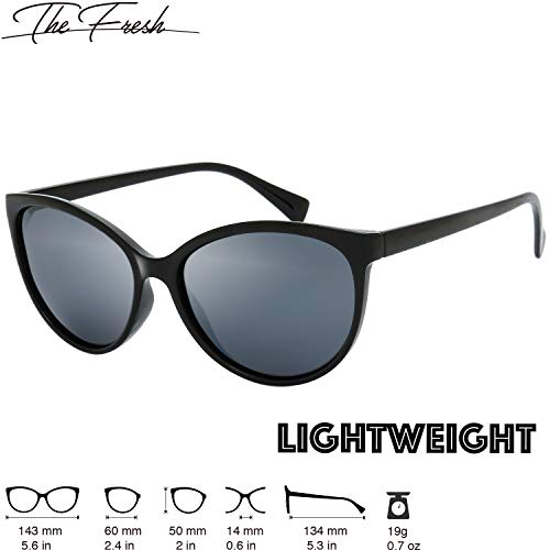 The Fresh Women's Polarized Fashion Tip Pointed Cateye Sunglasses - Gift Box Package2