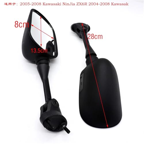Espejo retrovisor ajustable de moto con visión angular para ZX6R 6