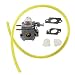 HURI Carburetor Gasket Primer Bulb Fuel Line for MTD Cub Cadet BC210 BC280 CC212 CS202 SS270