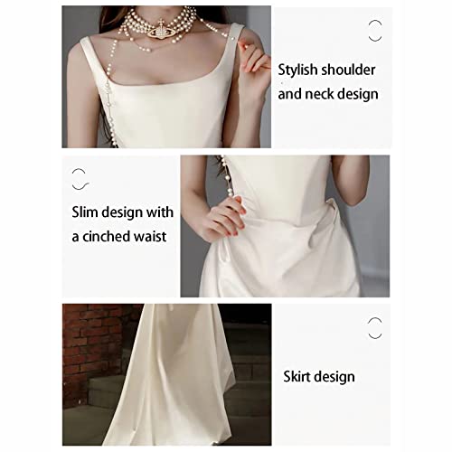 Robe de bal chic et légère sans manches pour réception de mariage - 5