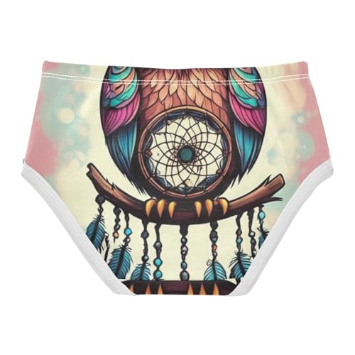 Girls Underwear Toddlers 2t Cotton Panties for Girl Print Briefs Girls Undies Colorful Cute Owl Pink2