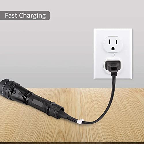 Stun Gun Charger Cord Compatible With Vts-T03, Vts-195; Police 305, Police 928-58, Avenger, Guard Dog Security, Jolt, Stun Master And Most Other Stun Guns (One Long And One Short) #TOP1