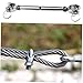 FELTECHELECTR 2pcs Stainless Steel Jaw Turnbuckle Heavy Duty Cable Tensioner with Closed Body for Wire Rope Industrial Use Weatherproof