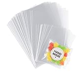 Diese Baggies, Plastiktüten sind 100% transparent. Der Glanz hebt Ihre Geschenke besonders hervor. Ideal für viele Anlässe - sei es zum Verkauf von Seife oder für eigene Mitbringsel.
