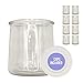 XILMARK Pot Yaourt avec Couvercle 200 millilitres, Verre Yaourt, Pot Yaourt, Verre à dessert avec Couvercle, Pot de Yaourt, Pot en Verre avec Couvercle pour Yaourt, Yaourt PACK 8 unités