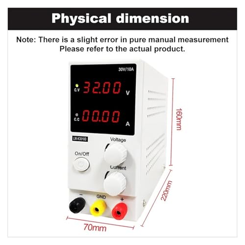 Alimentation CC variable 30V 10A LW-K3010D table stabilisée réglable - 3