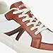 Lacoste Men's L004 Sneaker, Brown/White, 7.5