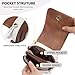 BOSTANTEN Small Crossbody Bags for Women Cell Phone Purse Leather Wallet Handbags with Card Slots Brown with Beige
