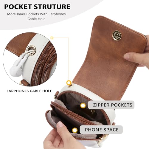 Image of BOSTANTEN Crossbody Bags for Women Cell Phone Purse Leather Wallet Handbags with Card Slots