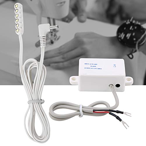 Haofy Lumière LED de Couture, luminosité en Plastique avec 6 LED, Lampe à Base Magnétique de 0,3 W pour Machines à Coudre Domestiques et Industrielles