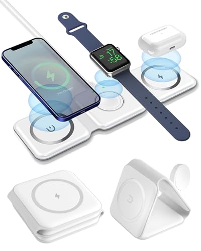 Design Pieghevole e Portatile per Viaggi e Ufficio: Con un design compatto e pieghevole, questo caricatore wireless è facilmente trasportabile in borsa o valigia. Ideale per l'uso in ufficio, a casa o in viaggio, combina praticità, eleganza e funzionalità senza compromettere la sicurezza della ricarica.
