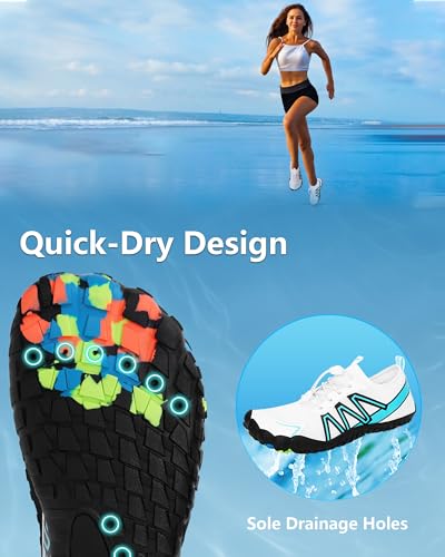 Image of Water Shoes for Women Men Quick-Dry Barefoot Shoes Breathable Aqua Socks for Swim Beach River Pool Lake Hiking Surfing Kayaking
