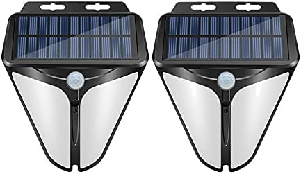 Solar Lights Outdoor [31 LED/3 Working Mode], Solar Security Lights Solar Motion Sensor Lights Wireless IP 65 Waterproof Outdoor Lights for Garden Fence Patio Garage (2 Pack)