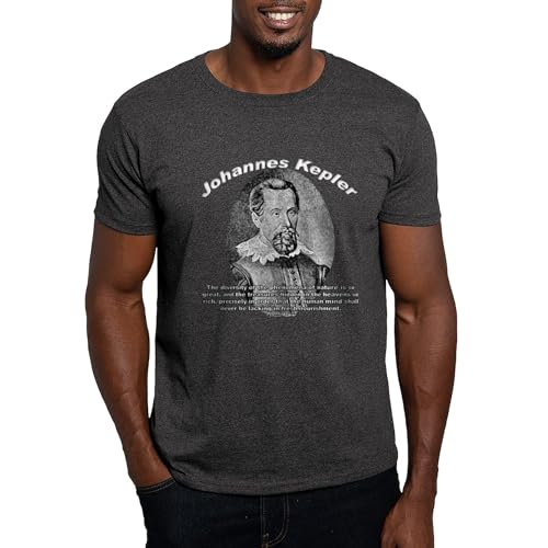 CafePress Johannes Kepler 01 Dark T Shirt Men's Traditional Fit White Casual Tshirt