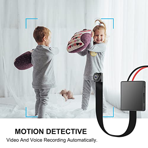 OTADUG 1080P Indoor Invisible Spy Camera, Mini Hidden Spy Camera,Micro Spy Cam Surveillance with Camera and Microphone / 32GB / Long Battery Life (Motion Detection)