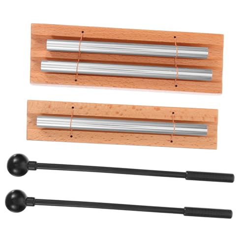 Anneome Sound Therapy Tools 2 Sets Hand Chimes Mallet Meditation Chime for Yoga Mindfulness