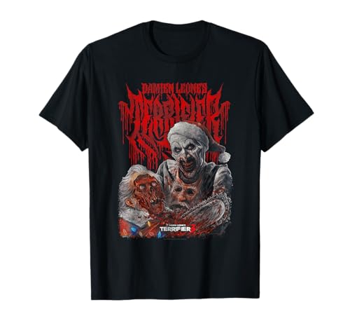 Terrifier Bloody Art the Clown Chainsaw Christmas Horror T-Shirt for Women