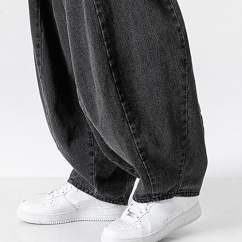 Mens Baggy Jeans Y2k Hip Hop Wide Leg Jean Stylish Casual Loose Fit Denim Pants Streetwear Skateboard Trousers2