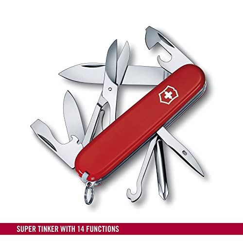Victorinox Super Tinker 1.4703 Schweizer Taschenmesser Anzahl Funktionen 14 14703 Rot Mittelrot. OS – Ansicht 2