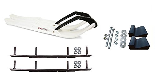 C&A Pro White XPT Snowmobile Skis w/ 10