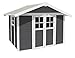 Produktbild Ondis24 Gartenhaus Deco H 7,5 dunkelgrau weiß