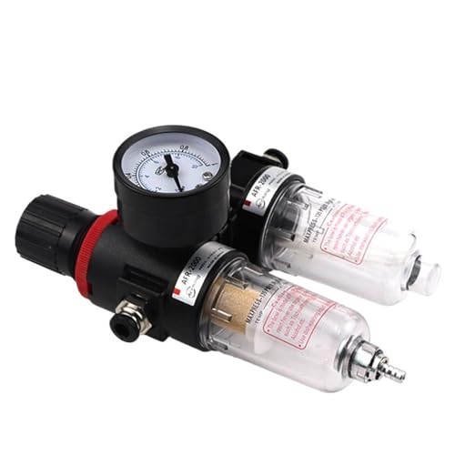 Procesador de Aire AFC2000 con Separador de Aceite y Agua Dual AFR2000+AL2000 y Conectores de 4MM 5