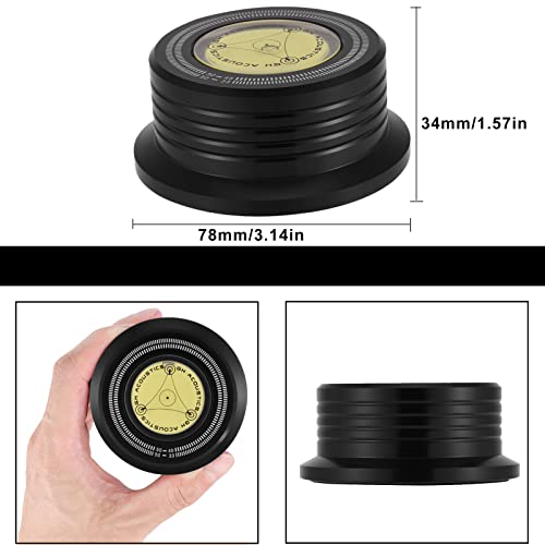 Stabilisateur de Poids D’enregistrement 50 Hz avec Niveau à Bulle, pour éliminer les Vibrations, Pince de Disque en Alliage D’aluminium pour Tourne-disque Vinyle LP(le noir) - Les Beatles, Paul McCartney, John Lennon, RIngo Starr, George Harrison Stabilisateur de Poids D'enregistrement 50 Hz avec Niveau à Bulle, pour éliminer les Vibrations, Pince de Disque en Alliage D'aluminium pour Tourne-disque Vinyle LP(le noir) – Image 5