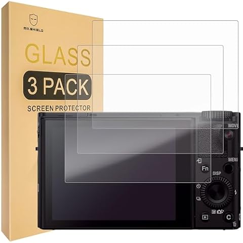 Mr.Shield Tempered Glass Screen Protectors for Sony RX100 Cover