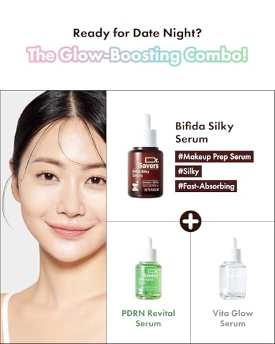 It'S SKIN Dr.Savers Bifida Silky Face Serum 1.01fl.oz, Skin Barrier Repair, Derma Probiotic Serum, Tocopherol, Lightweight, Non-Sticky, Skin Firming and Elasticity, Personalized Korean Skincare