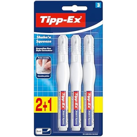 Bic Tipp-Ex Correction Pens, Pack of 3 Cover