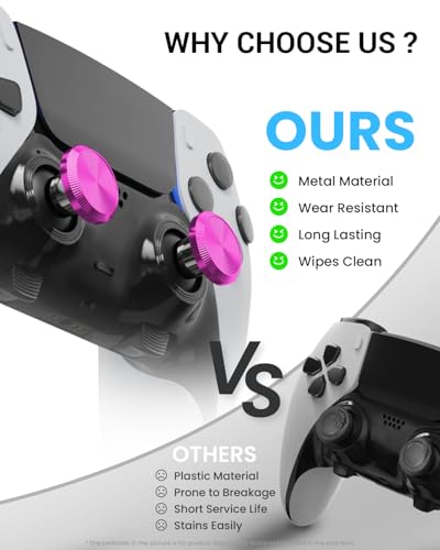 Image of CHARM FOCUS Metal Thumbsticks & Back Paddles for PS5 Edge Controller